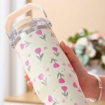 Tulip Print Travel Tumbler - Image 2