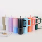 Soft Beige Straw Tumbler - Image 3